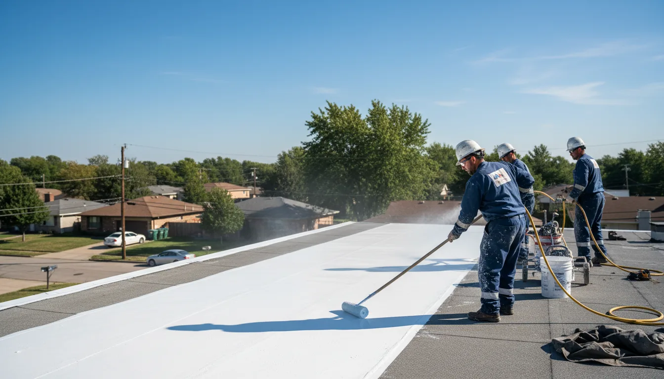 Commercial roof coating in Covington, TN near me